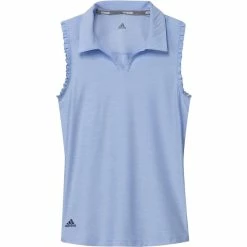 ADIDAS Junior Girls Spacedye Sleeveless Polos