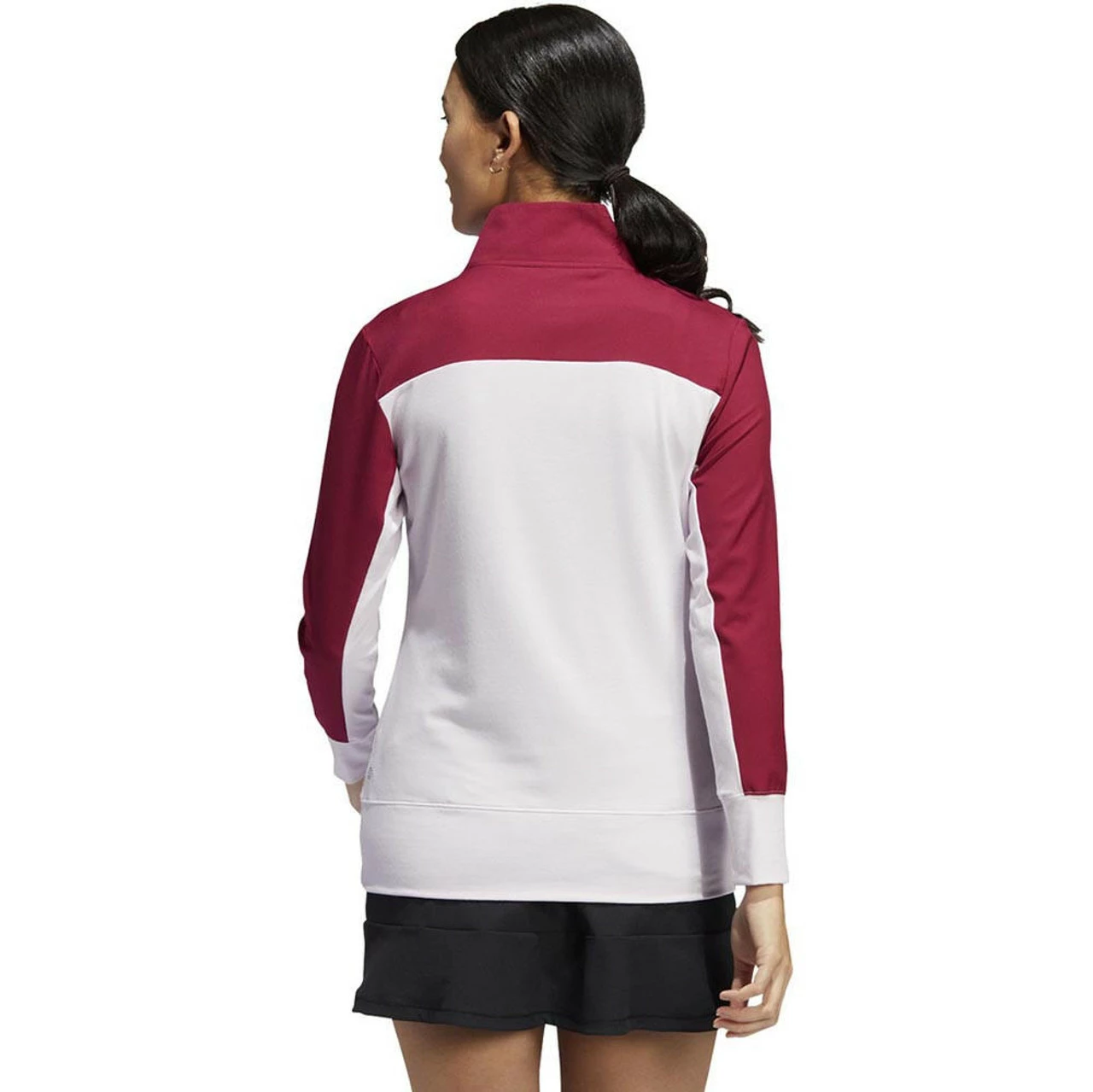 ADIDAS Women's Colorblock Quarter Snap Jacket - Image 2