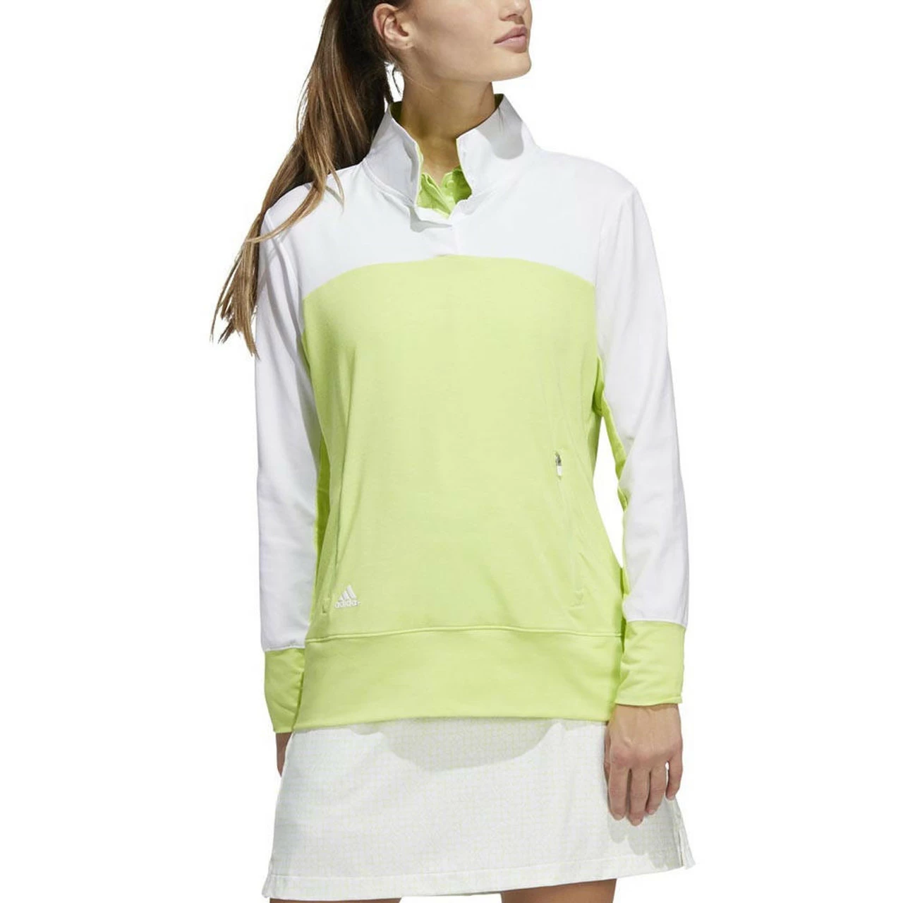 ADIDAS Women's Colorblock Quarter Snap Jacket - Image 5