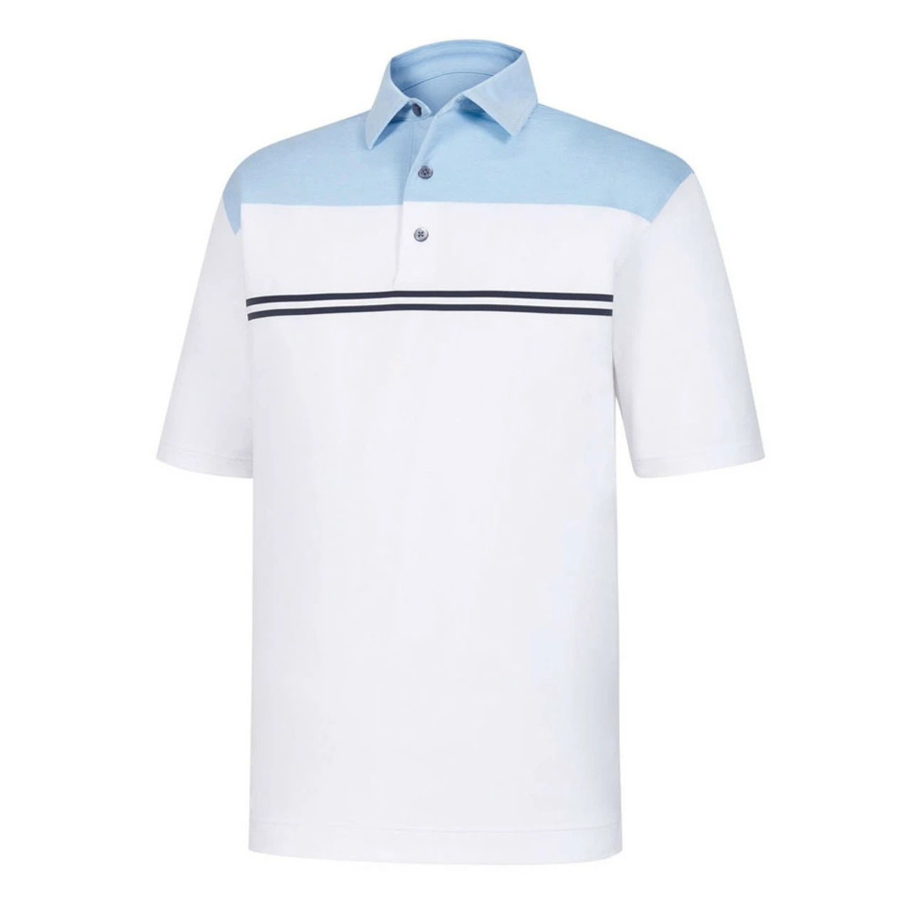 FootJoy Heather Color Block Lisle Self Collar Polo - Image 5