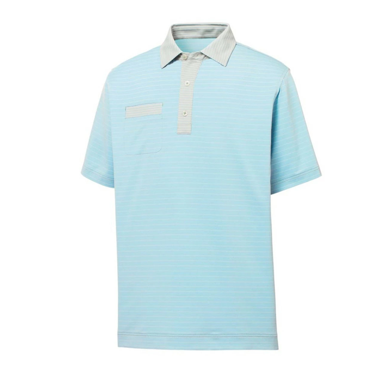 FootJoy Lisle Mixed Pinstripe Self Collar Polo