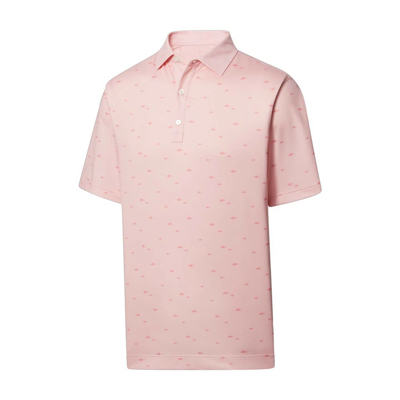 FootJoy Lisle School Of Fish Print Self Collar Polo - Image 3