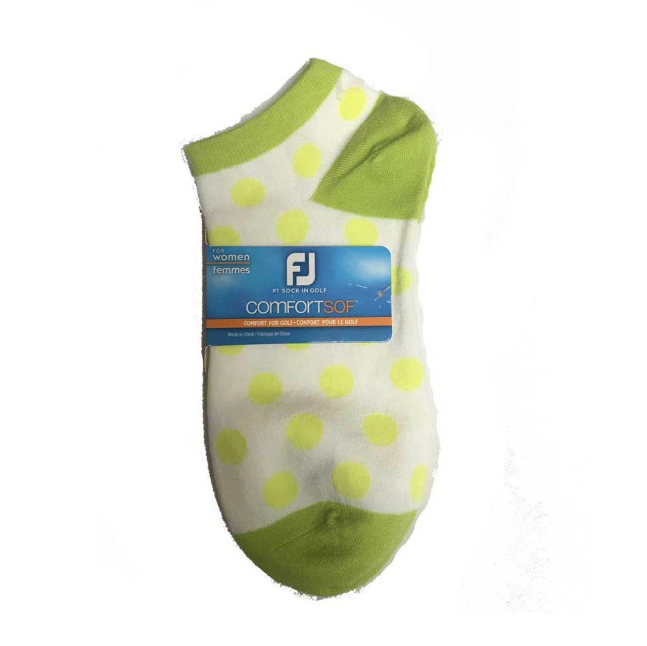 FootJoy Women's ComfortSof Low Cut Polka Dot Print Fashion Sock - Image 2