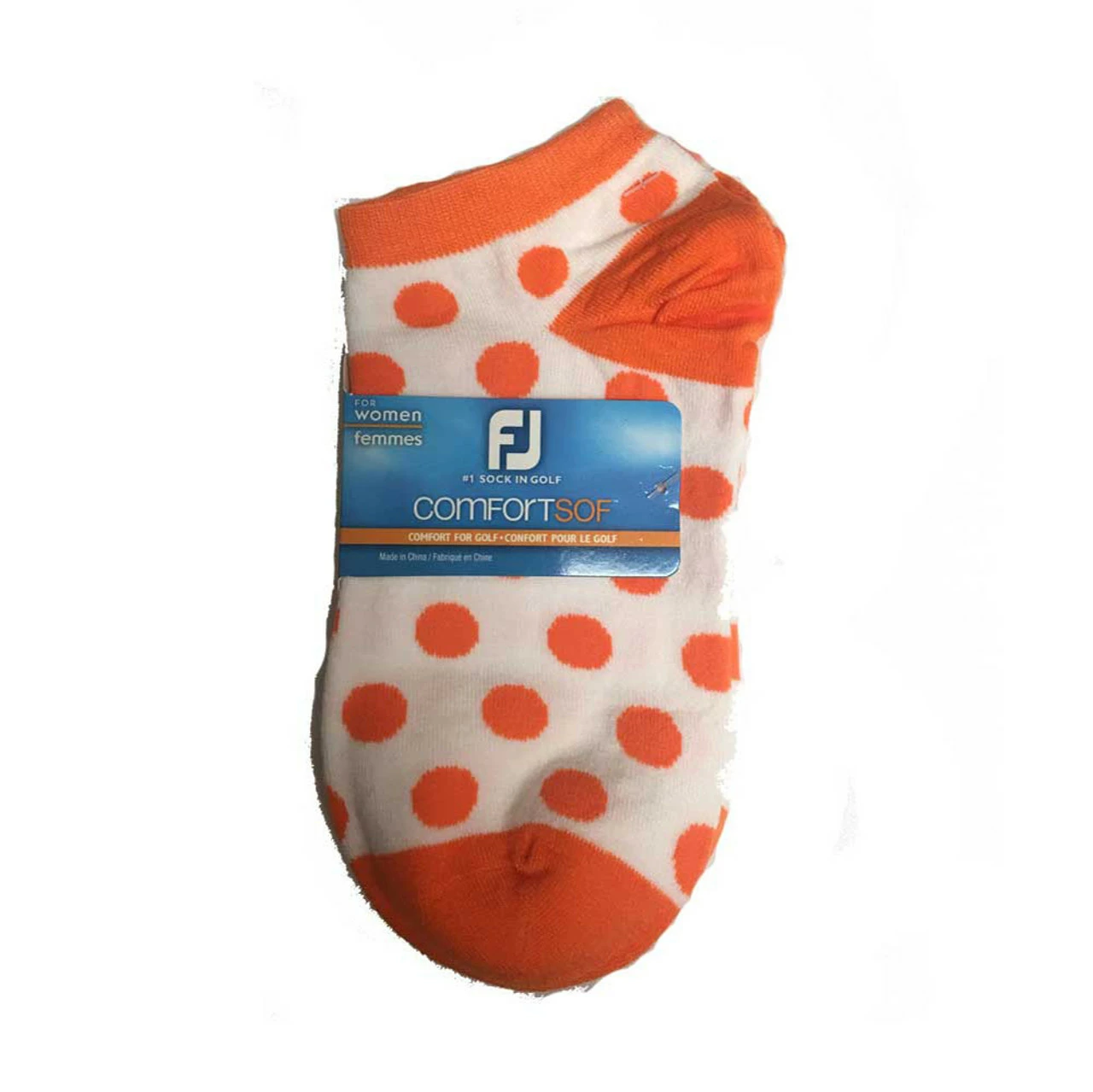 FootJoy Women's ComfortSof Low Cut Polka Dot Print Fashion Sock - Image 3