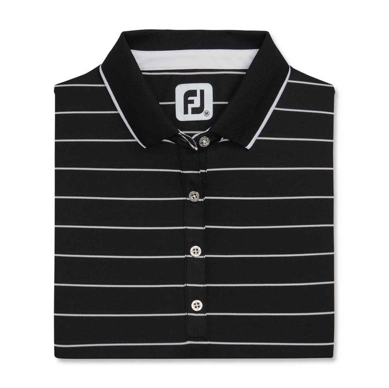 FootJoy Women's Pique Pinstripe Half Sleeve Polo - Image 8
