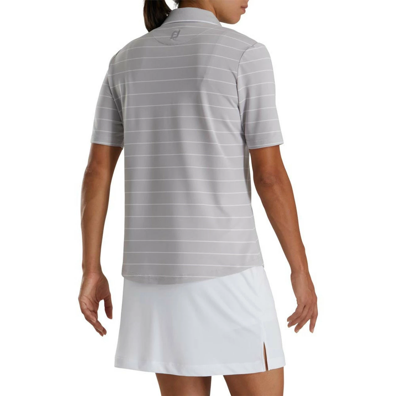 FootJoy Women's Pique Pinstripe Half Sleeve Polo - Image 2