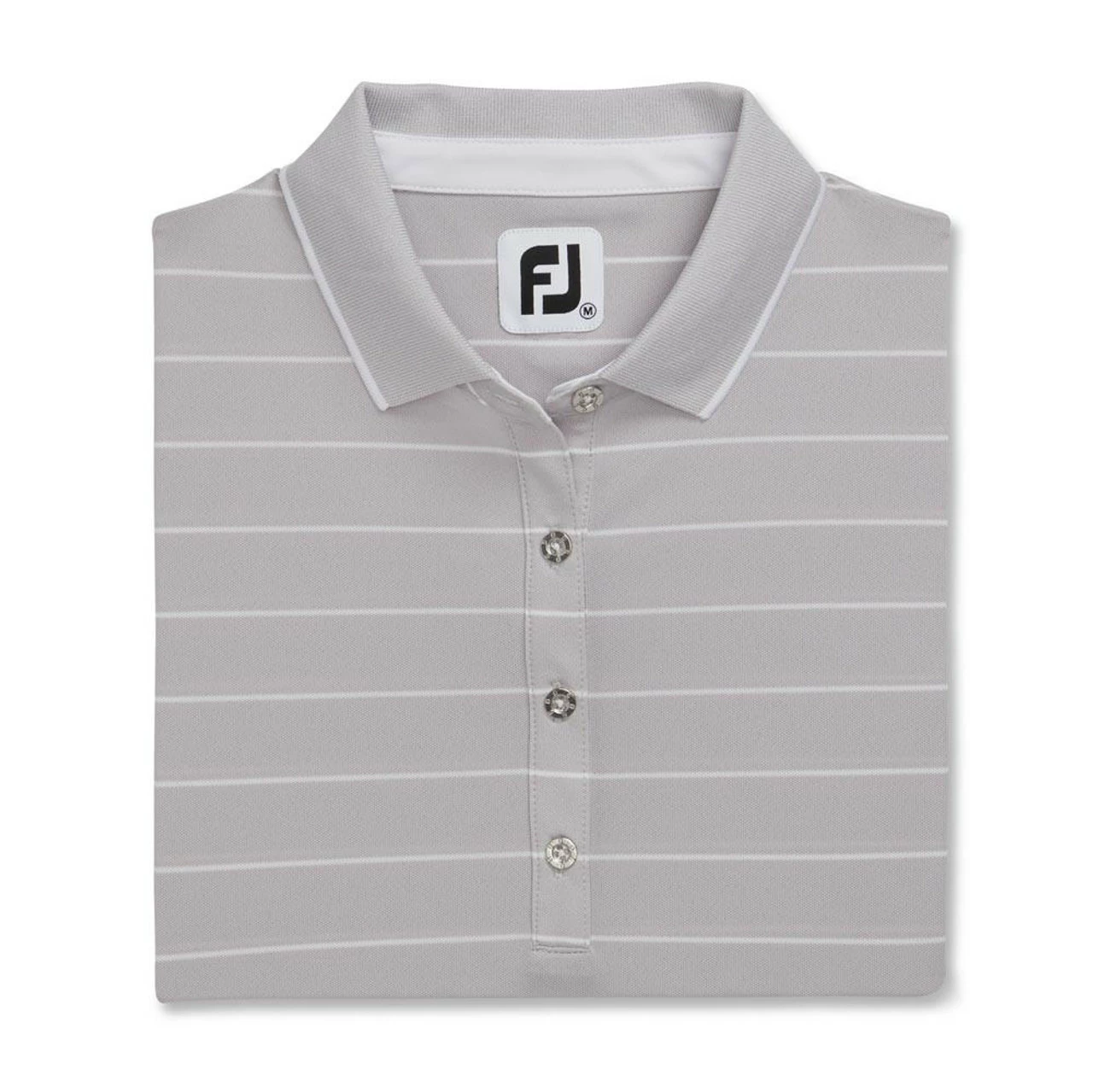 FootJoy Women's Pique Pinstripe Half Sleeve Polo - Image 4