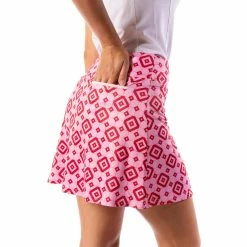 Golftini Women's Say It Out Loud Pull-On Stretch Skort
